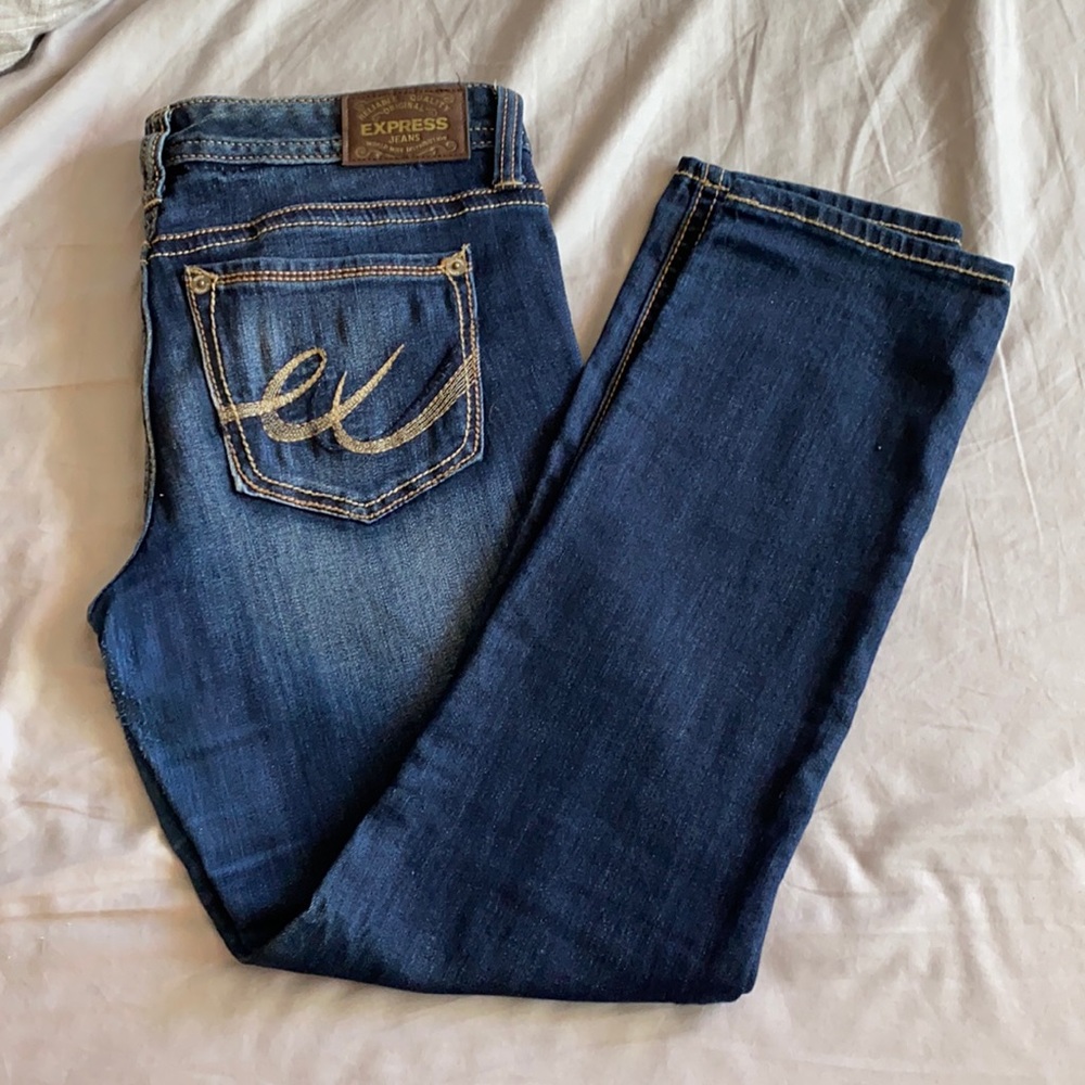 Express Low Rise, Skinny Bootcut Jeans